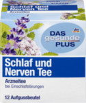 DAS gesunde PLUS Schlaf und Nerven Tee, 12шт x 1,5 гр=18р -  Натуральный травяной растительный лекарственный чай для лечения для бессонницы и нервного возбуждения. (Германия) 12 пакетиков