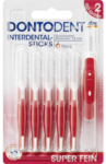 DONTODENT Interdental Sticks super fein 0.5 mm (ISO-Gr. 2) , 6 St - Межзубные Интердентальные ершики супертонкие 6 шт (Германия)