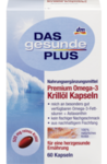 Витаминный комплекс DAS gesunde PLUS  Premium Omega-3 Krillol Kapseln - Премиум Омега 3, Масло криля капсулы 60 шт. (Германия)