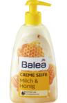 Balea Creme Seife Milch & Honig - жидкое крем-мыло с дозатором молоко и мёд (Германия) 500 мл.