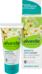 Alverde  NATURKOSMETIK sensitiv 24h-Creme Hamamelis Kamille, 50 ml - Дневной крем для особых потребностей чувствительной кожи. 50мл. (Германия)