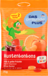 Dm DAS gesunde PLUS  Hustenbonbons fur Kinder rote & gelbe Fruchte, 75 g - леденцы от кашля для детей с красными и желтыми фруктами. 75 гр. Без сахара! (Германия)