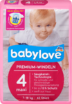 Babylove babylove  Windeln Premium Große 4, maxi 7-18kg, 42 St - 42 штук -  немецкие Ghtvbev подгузники (Германия)
