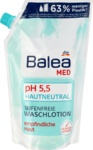 Balea Med seifenfreie Waschlotion Nachfullbeutel pH 5,5 Classic.Медицинский лосьон для умывания лица и для тела 500 мл. Для чувствительной кожи, Очищает кожу, не раздражая и не пересушивая,c аллантоином (Германия) 