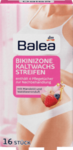 Balea  Kaltwachsstreifen Bikinizone, 16 St - Холодные восковые полоски для зоны бикини, с алое вера и миндальным маслом 16 штук (Германия) 