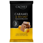 ОЧЕНЬ ВКУСНОЕ СОЧЕТАНИЕ!!! Премиум шоколад Cachet 32% Milk Chocolate Bar with Caramel & Sea Salt - с морской солью и карамелью, 300гр. Бельгия ОРИГИНАЛ 100%!!!