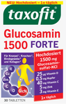 taxofit Glucosamin 1500 Forte Tabletten 30St. - 30 таблеток для хрящей, костей, соединительной ткани с коллагеном, с витамином C, витамином D, цинком и медью (Германия)