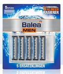 Balea men Ersatzklingen - 5 штук сменных 3-х лезвийных запасок для станка 3-х лезв. системы Balea Men(Германия)