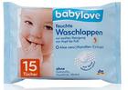Babylove  feuchte Waschlappen влажные салфетки 15шт. (Германия)