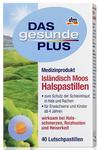 Dm Das gesunde plus - Isländisch Moos Halspastillen - Исландский мох -пастилки от кашля. (Германия) 40шт. 