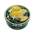 Леденцы в жестяной коробке Sky Candy Zitronen Bonbons (лимон) 200 гр., (Германия)