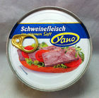 Традиционная консервированная ветчина Yano Schweinefleisch im eigenen Saft 300g  (Германия)