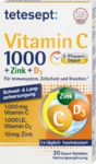 Витаминный комплекс Tetesept Zink (10mg)+ витамин C (1000mg) + витамин D (1000) - таблетки для поддержки иммунной системы, защиты клеток и костей (Германия)